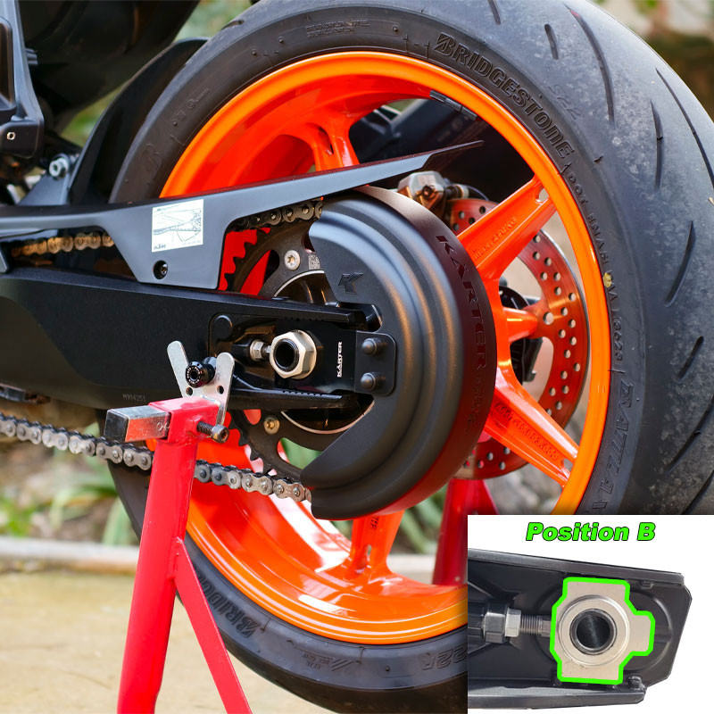 KTM 990 RC R from 2025 - BLACK chain guard