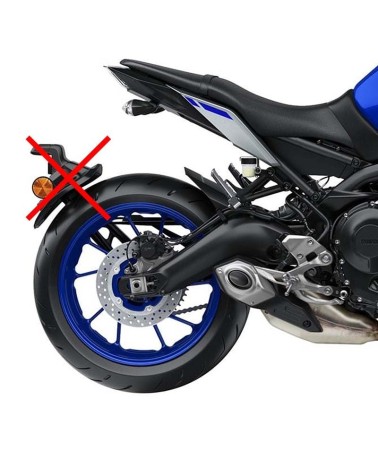 YAMAHA MT-09 Type MTN850 de 2017 à 2020 - Carter de chaine NOIR satiné
