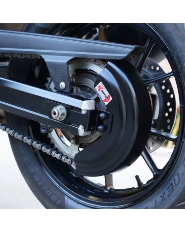 SUZUKI V-STROM 650 - Carter de chaine NOIR satiné