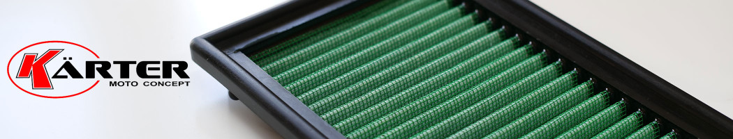 High performance motorcycle air filter Green Filter